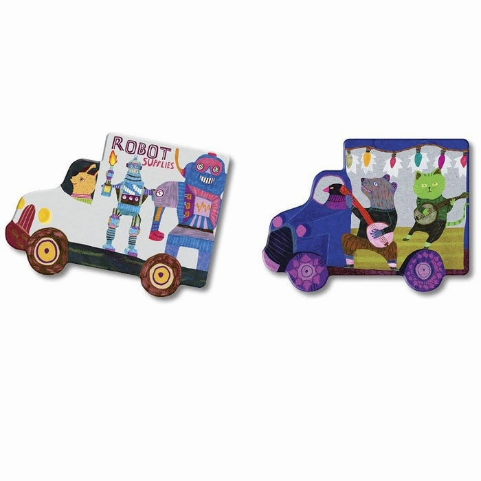 eeBoo Trucks and Bus Matching Game