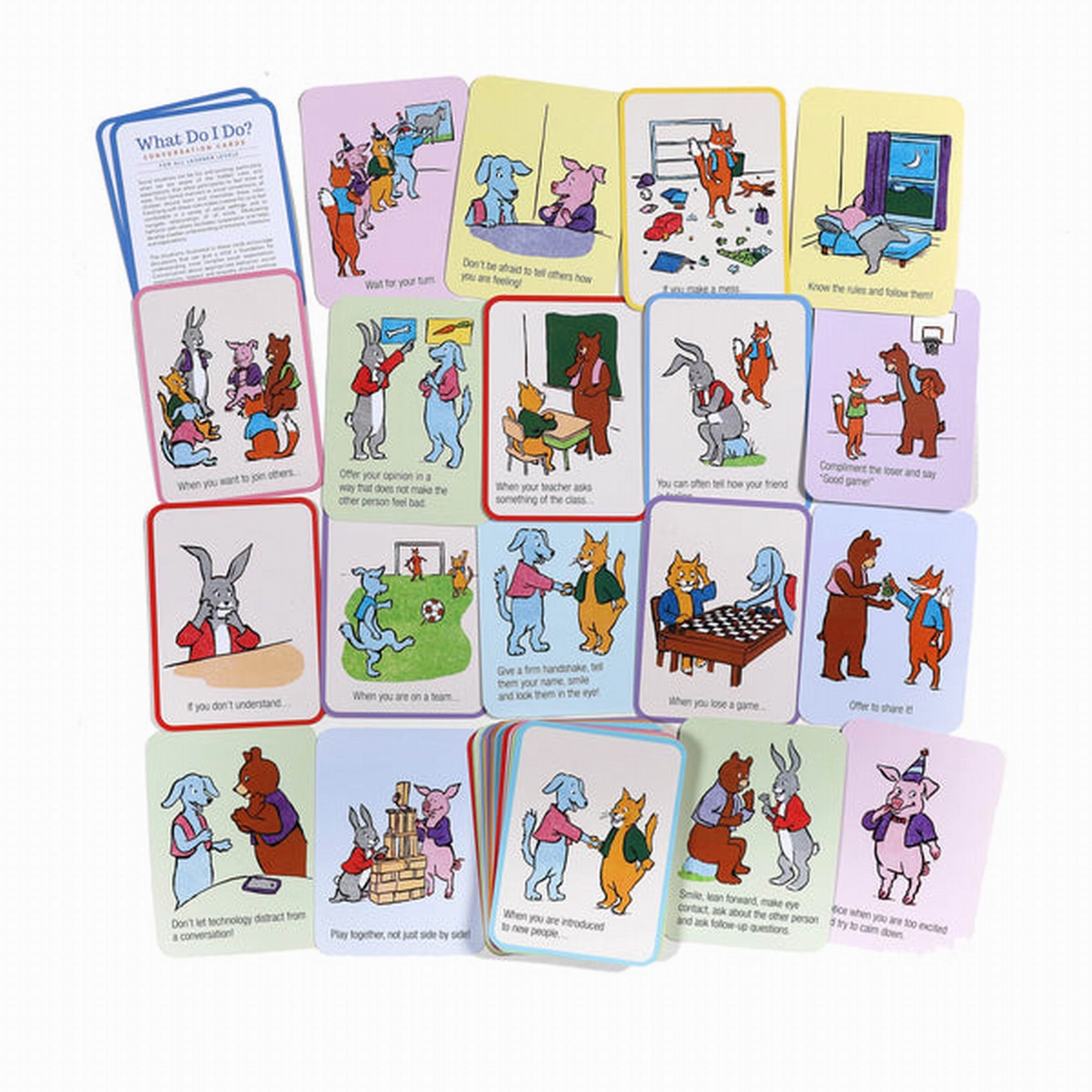 eeBoo What Do I Do Conversation Cards  New Packaging