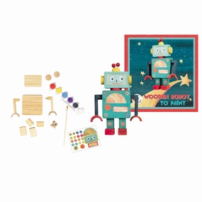 Egmont Toys Wooden Robot To Paint