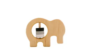 Elephant Wooden Baby Rattle