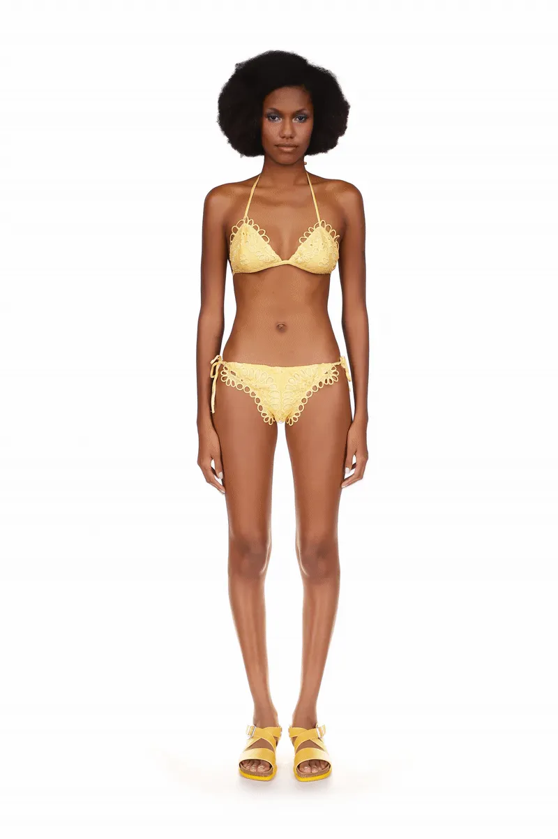 Eyelet Bikini Set
