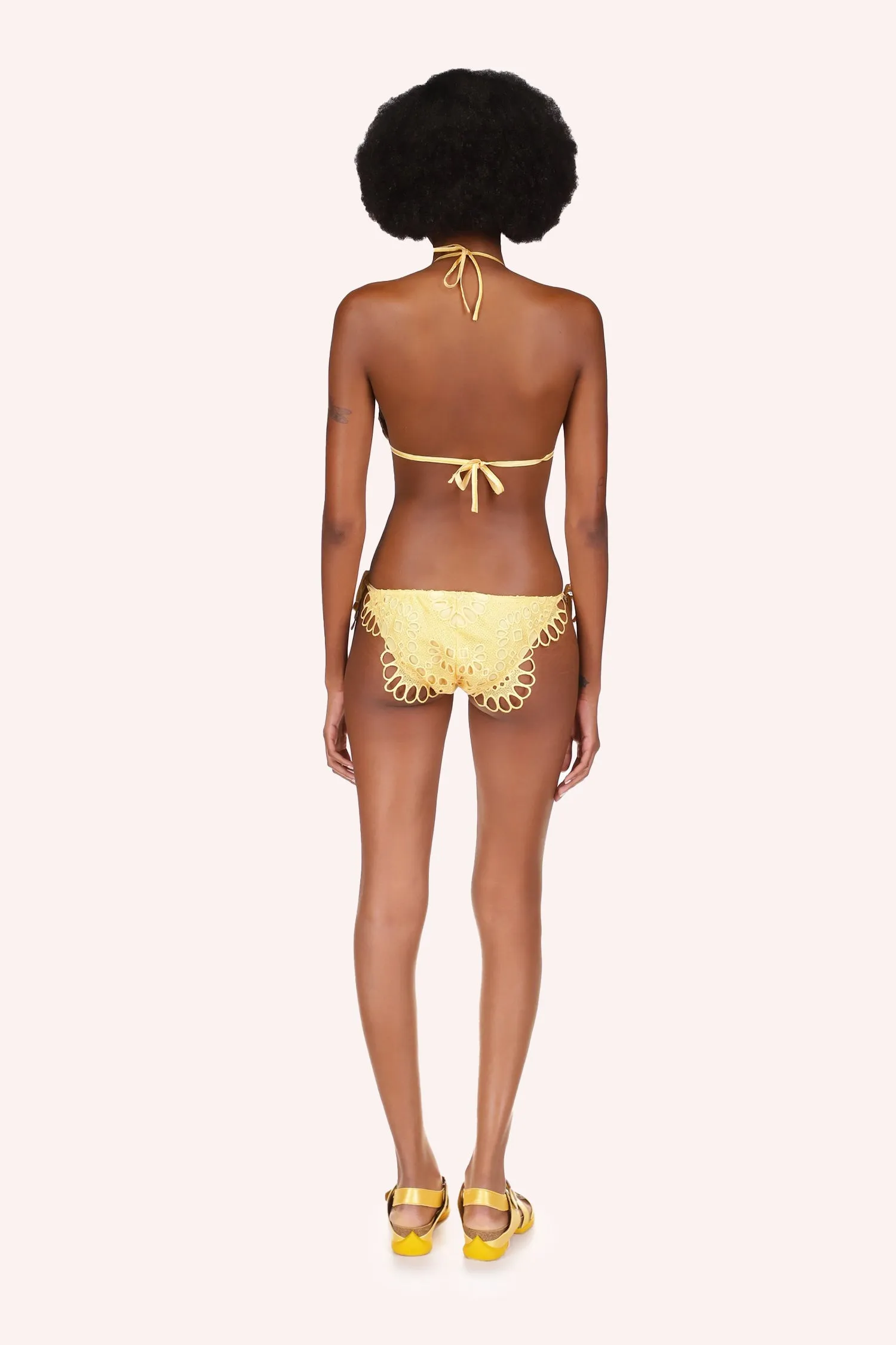 Eyelet Bikini Set