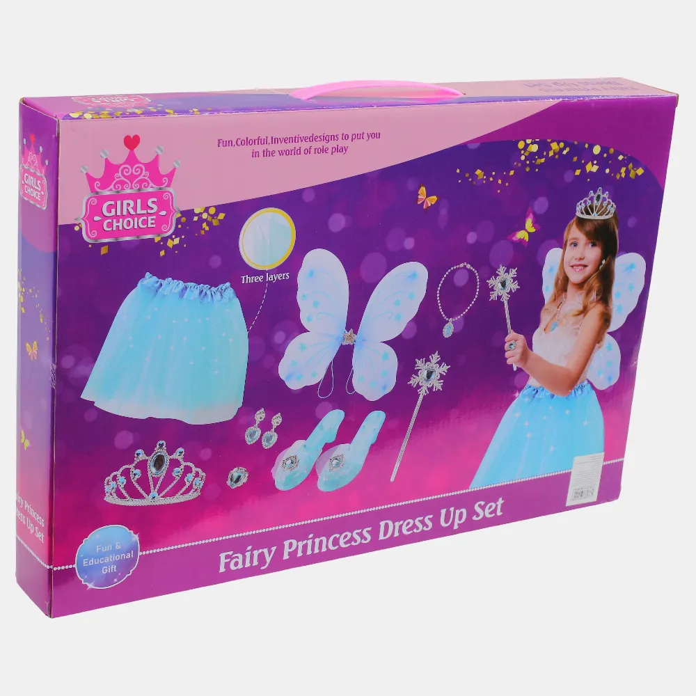 Fairy Princess Dress-Up Set with Accessories  Pink