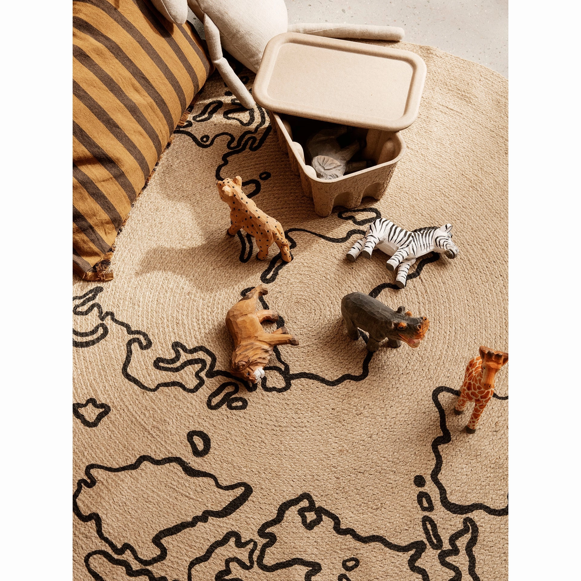 ferm LIVING Animal Hand-carved - Zebra