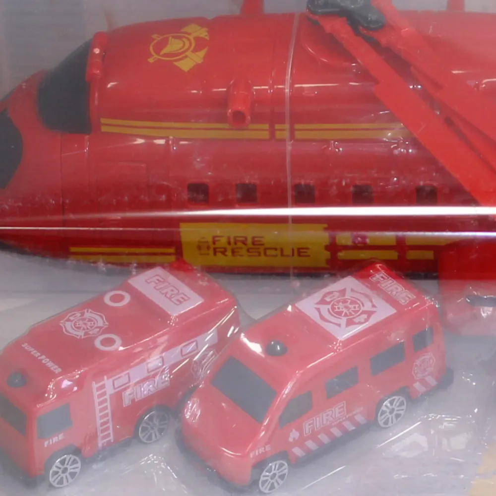 Fire Control Helicopter Play Set  Ready for Rescue