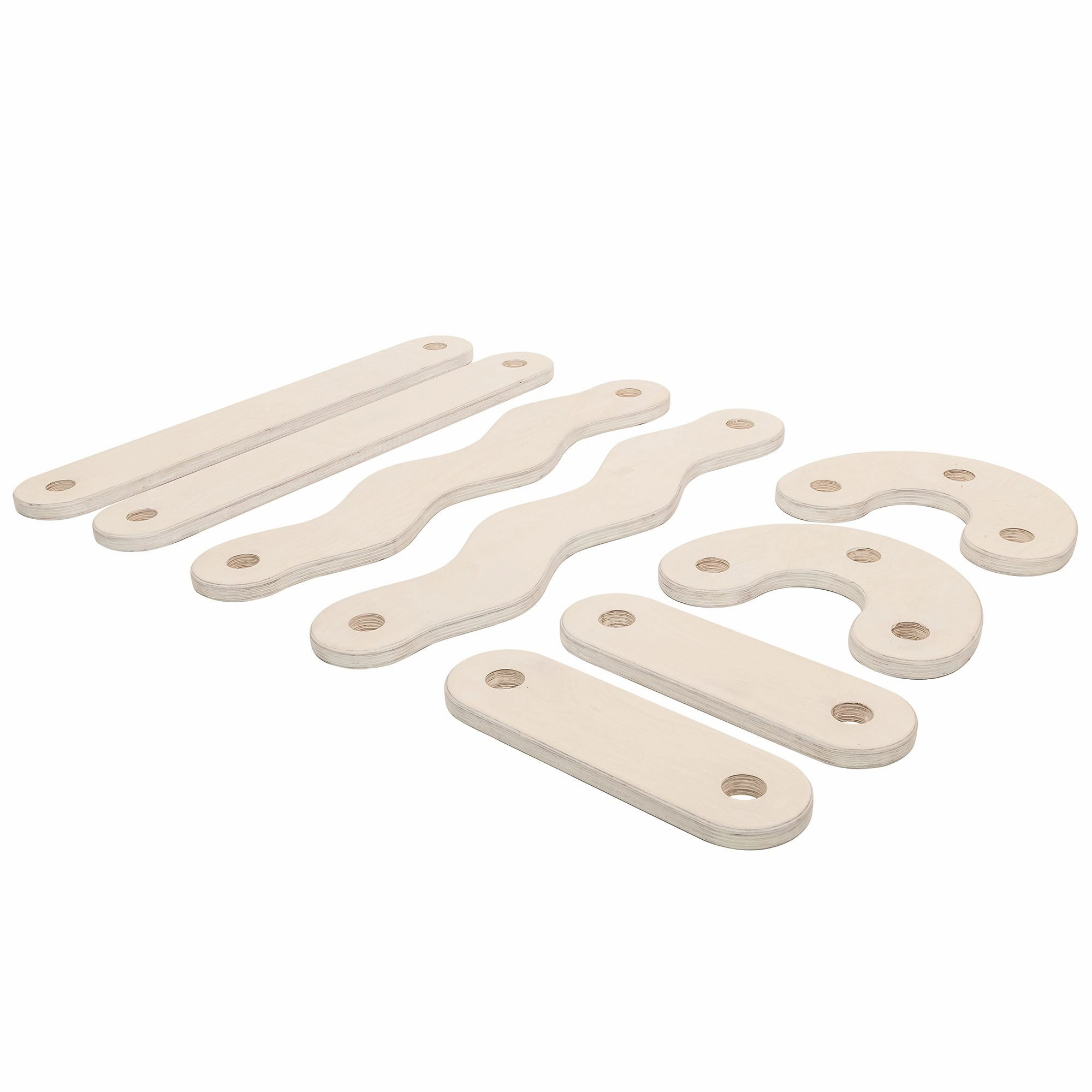 FitWood POLKU Balance Beam L Birch - 8 Beams & 10 Connectors