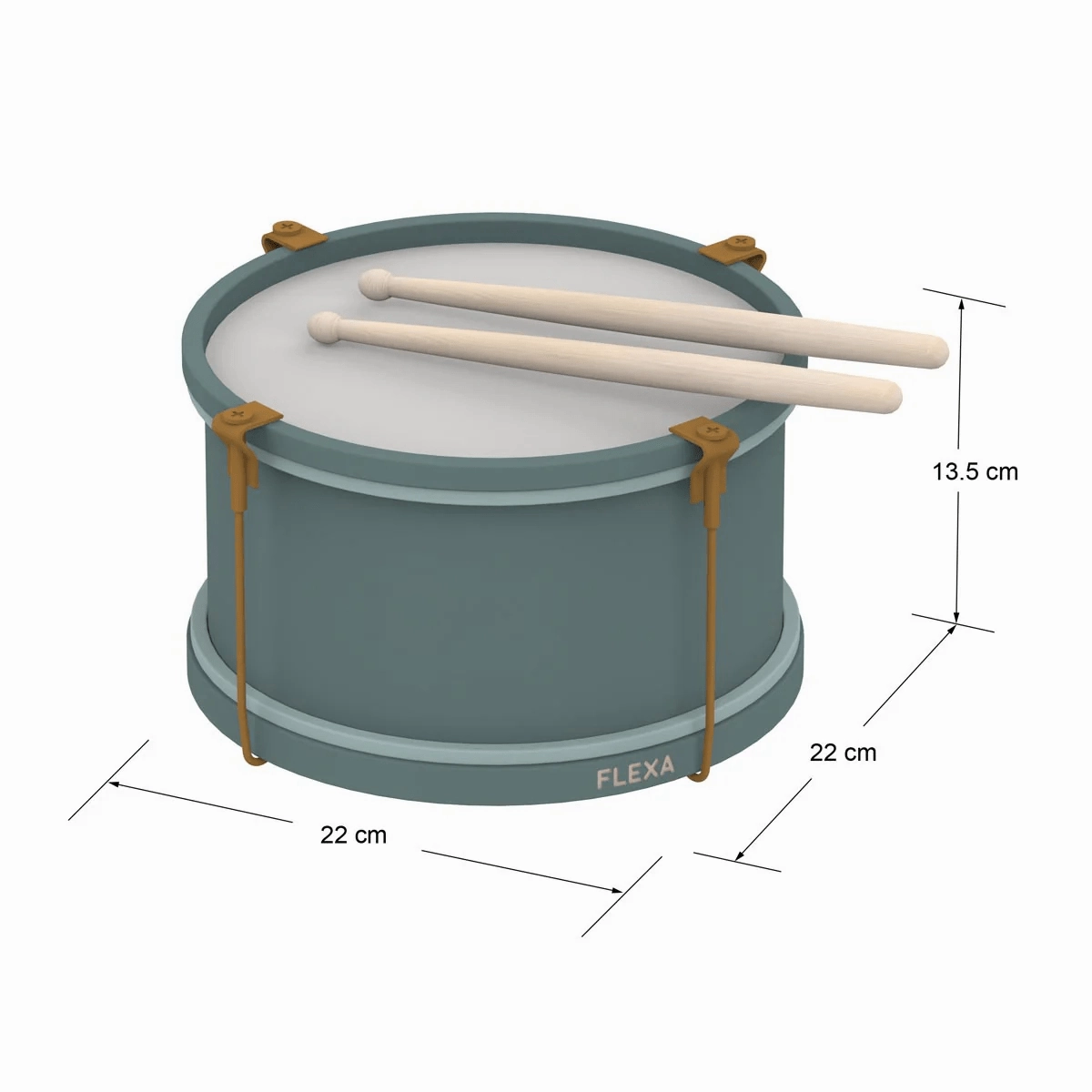 FLEXA Wooden Drum Midi