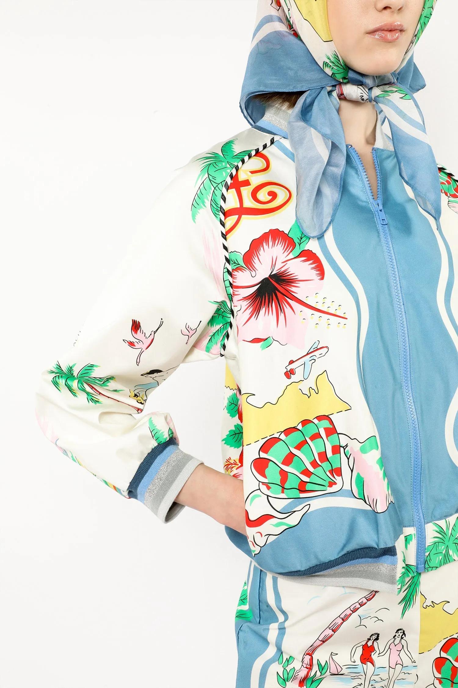 Florida Cotton Sateen Baseball Jacket