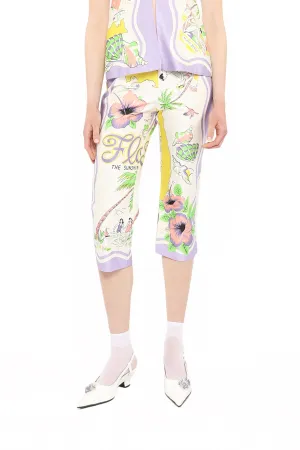 Florida Cotton Sateen Capri Pants