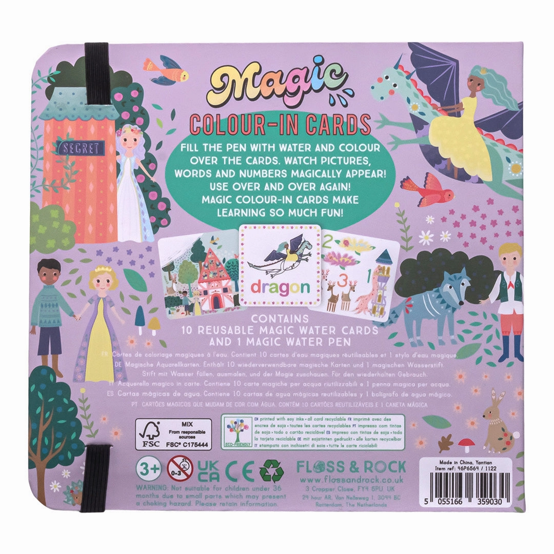 Floss & Rock Magic Colour Changing Water Cards - Fairy Tale