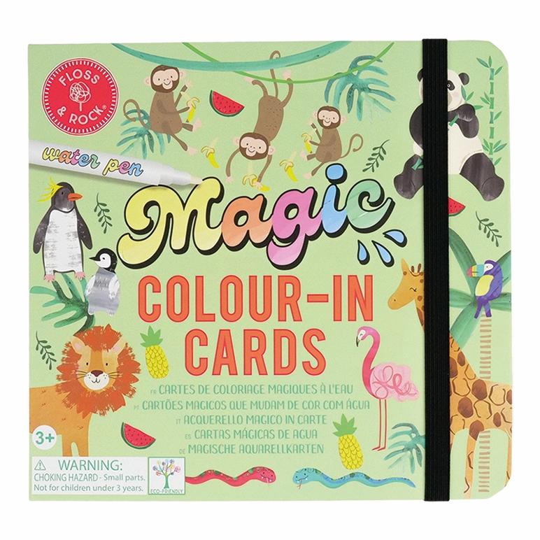 Floss & Rock Magic Colour Changing Water Cards - Jungle
