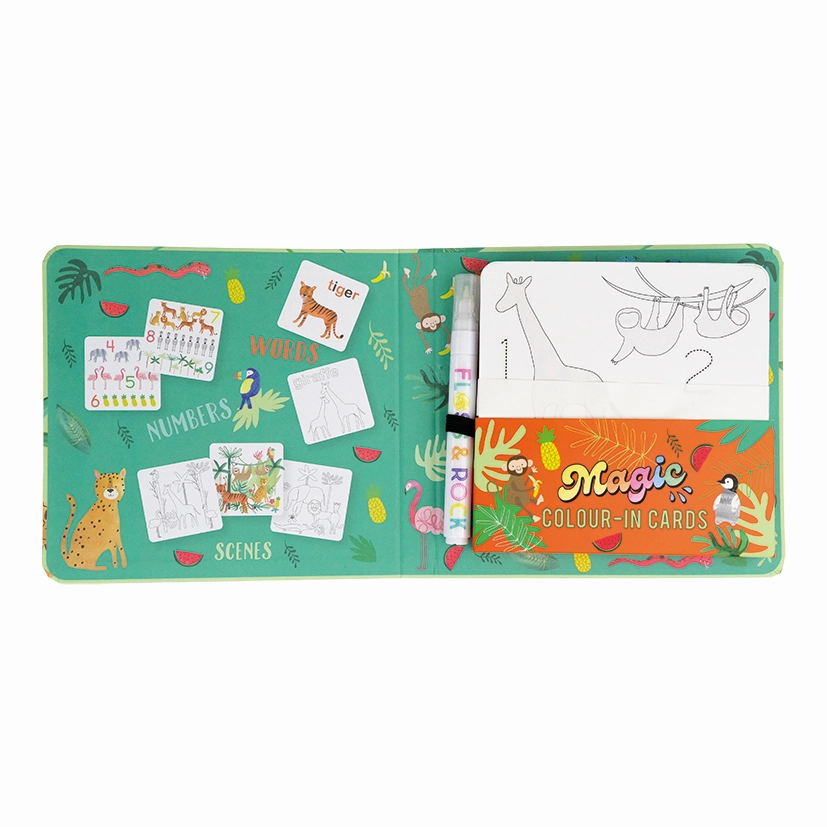 Floss & Rock Magic Colour Changing Water Cards - Jungle