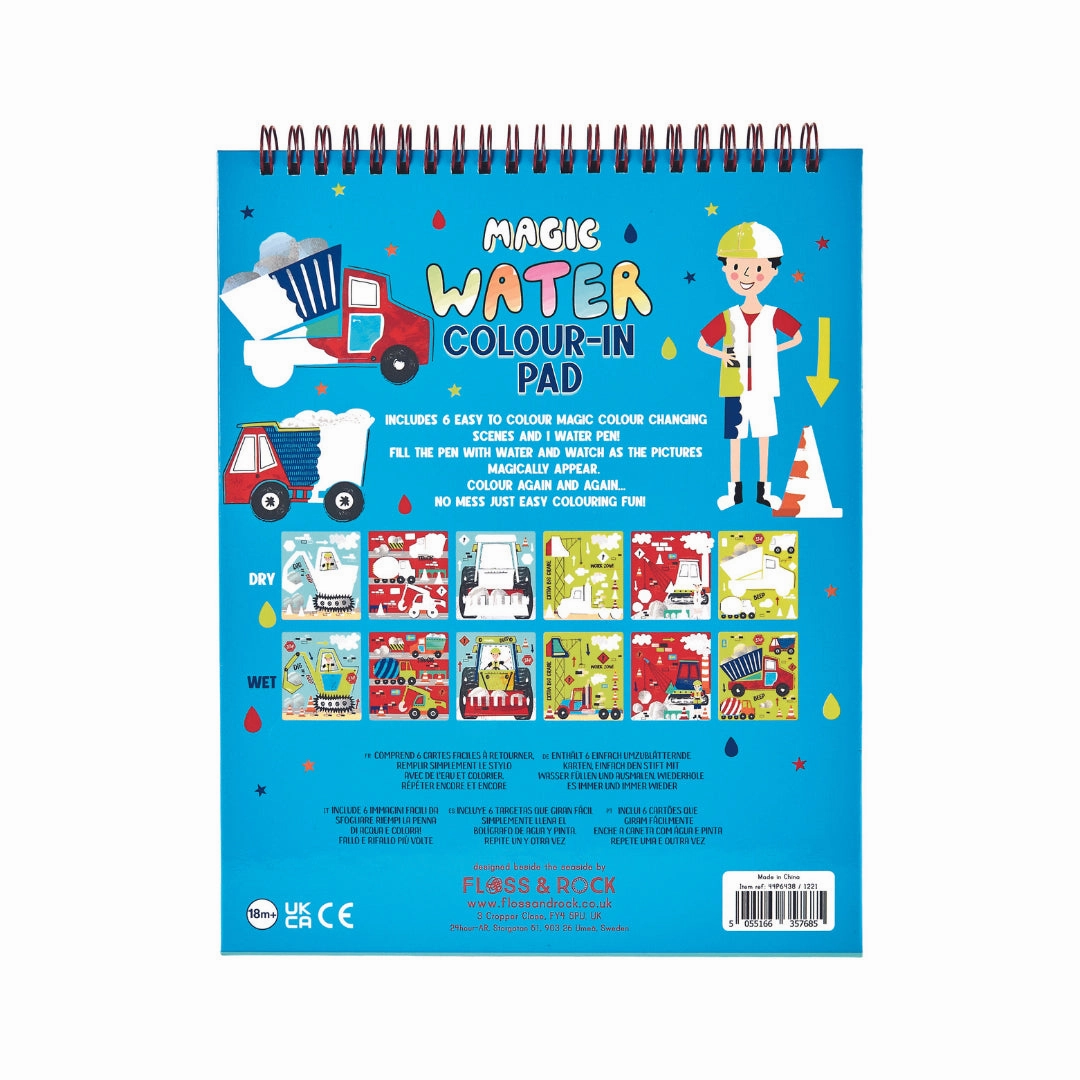 Floss & Rock Magic Colour Changing Watercard Easel and Pen - Construction