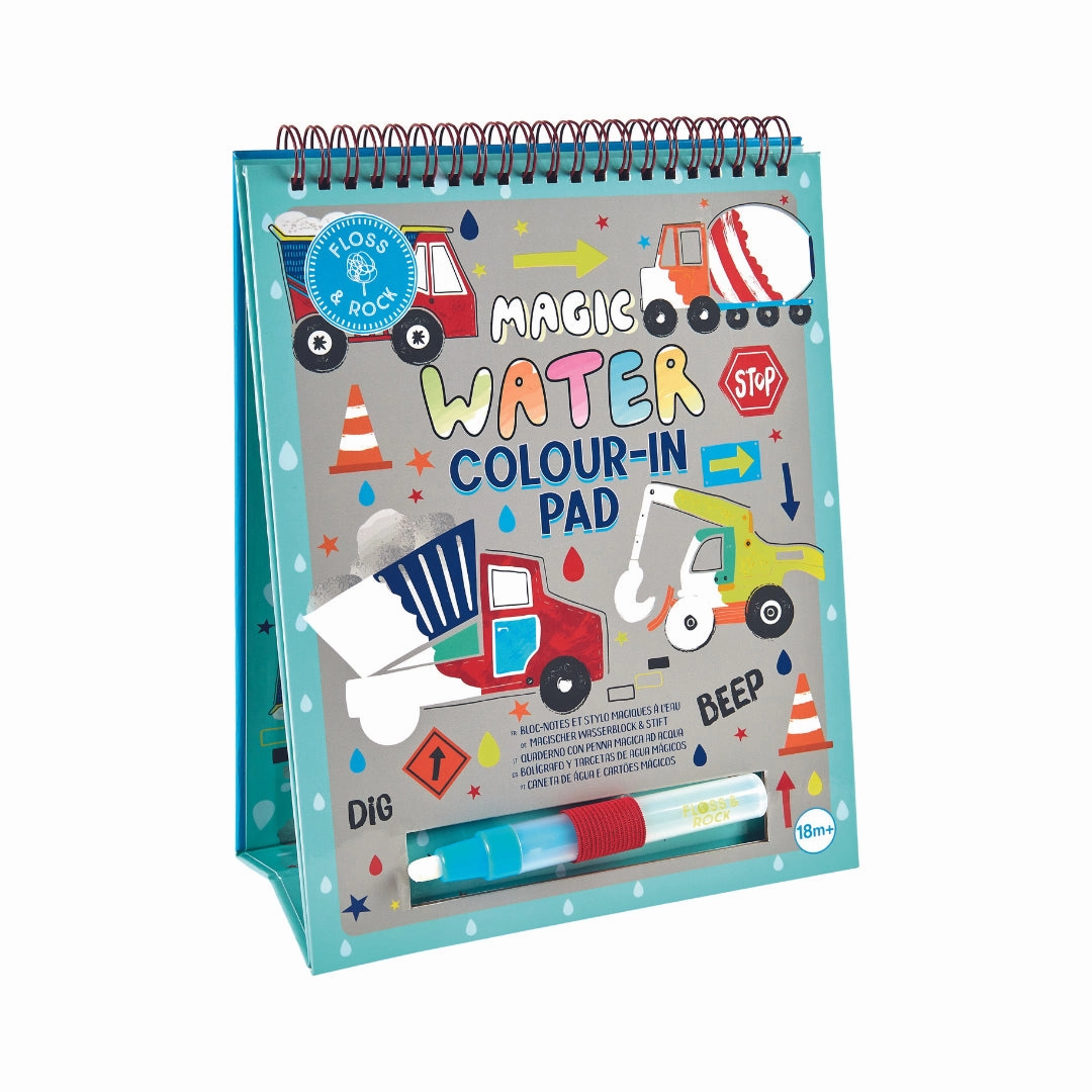 Floss & Rock Magic Colour Changing Watercard Easel and Pen - Construction