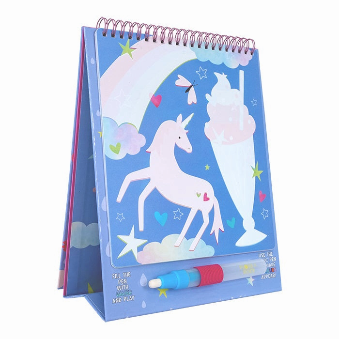 Floss & Rock Magic Colour Changing Watercard Easel and Pen - Fantasy