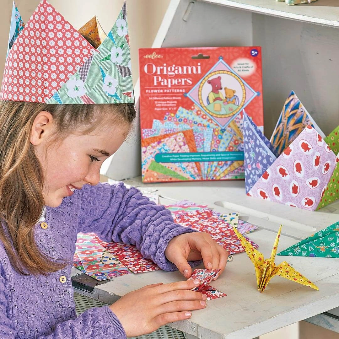 Flower Patterns Origami Papers