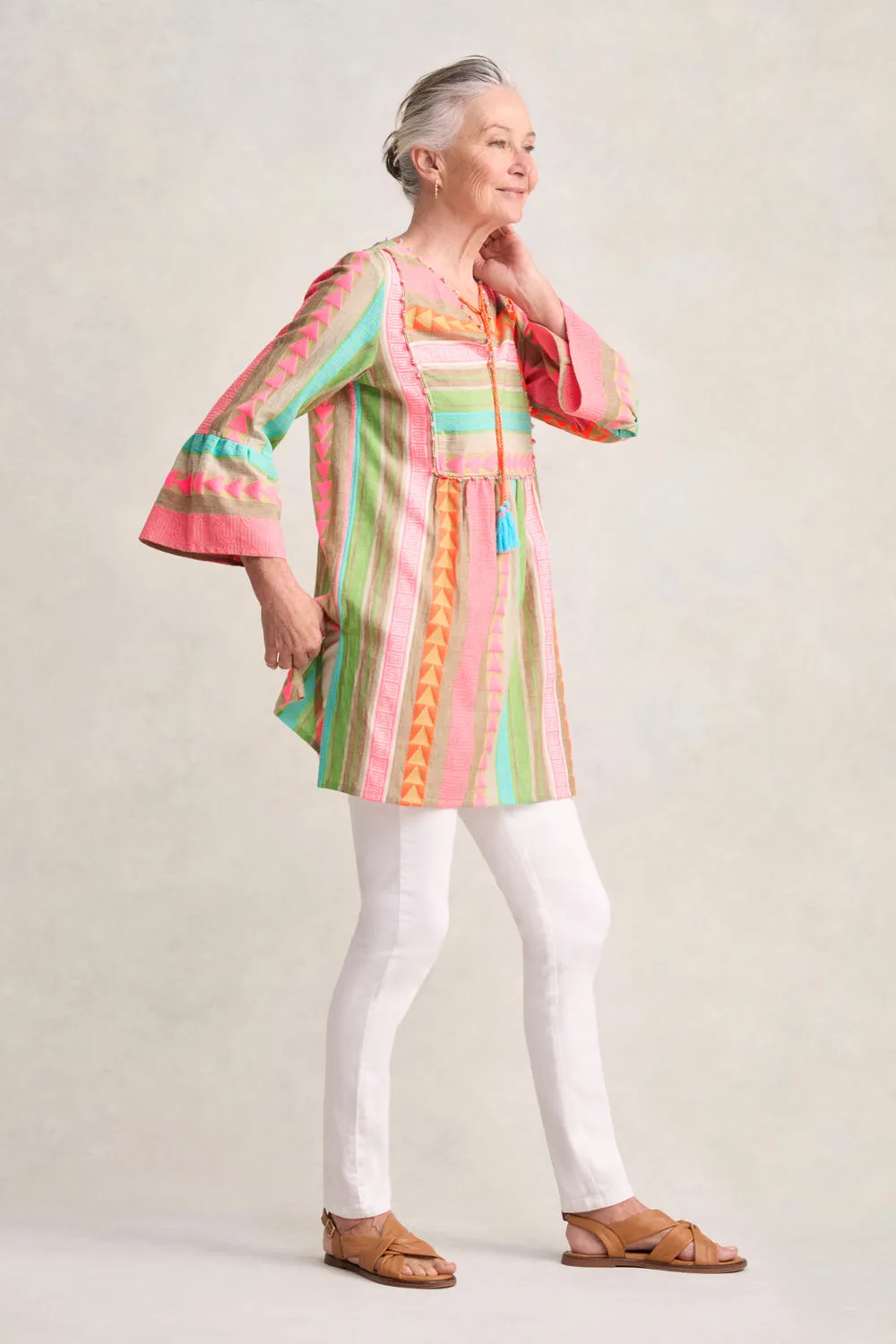 Fluoro Jacquard Kaftan - Fluoro Jacquard