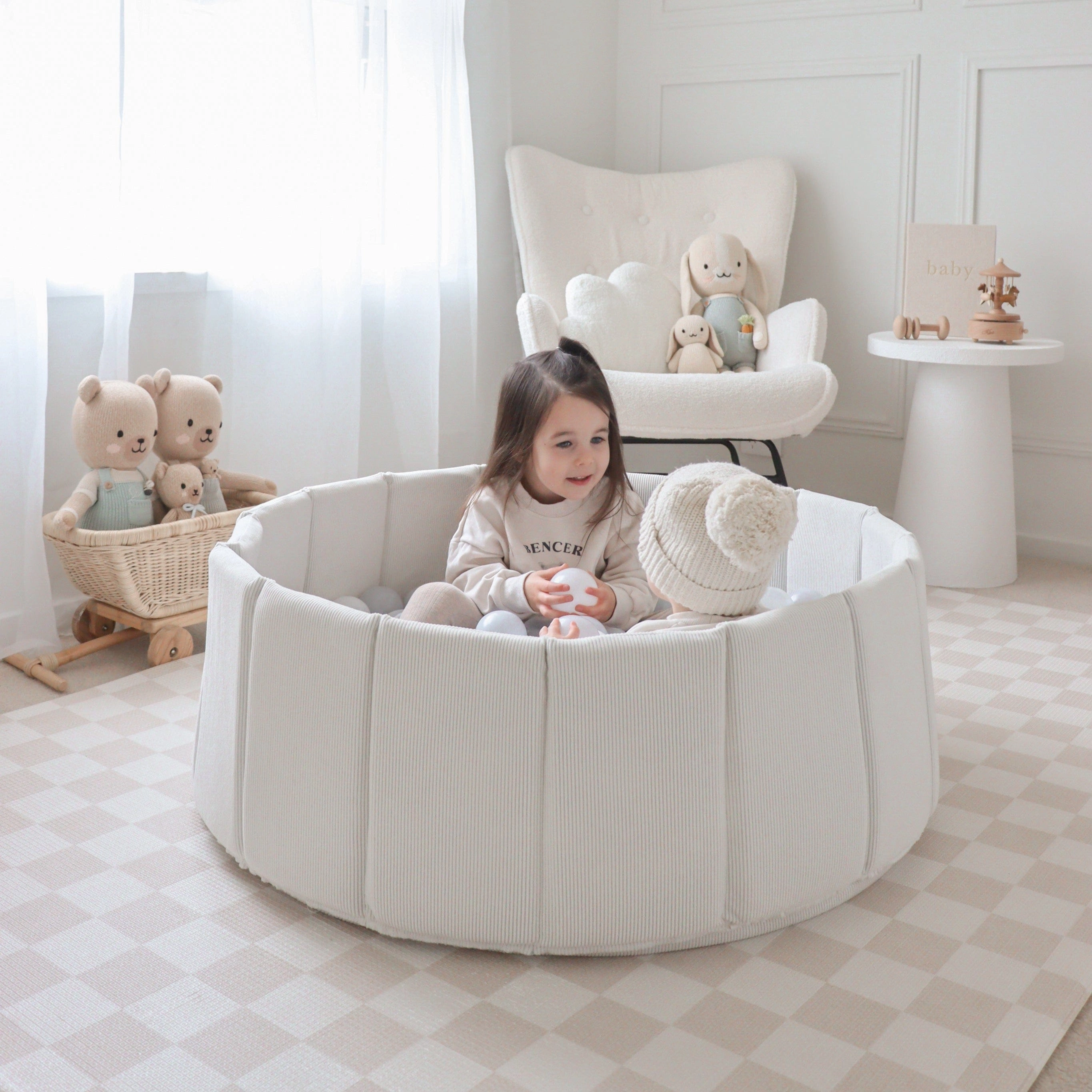 Foldable Corduroy Ball Pit