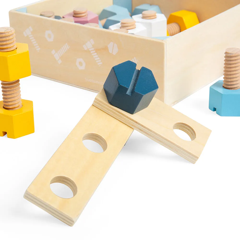 FSC Certified Crate of Nuts & Bolts