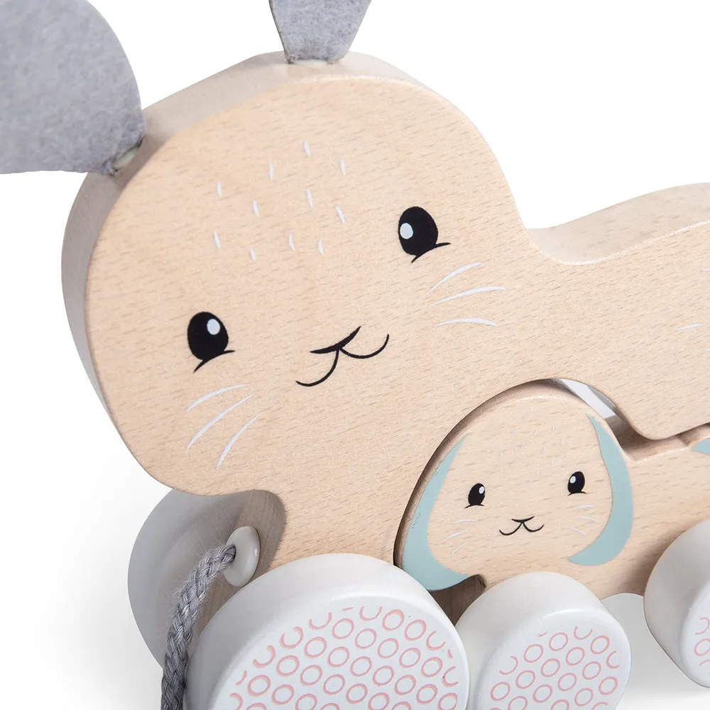 FSC Certified Pull Along Bunny & Baby