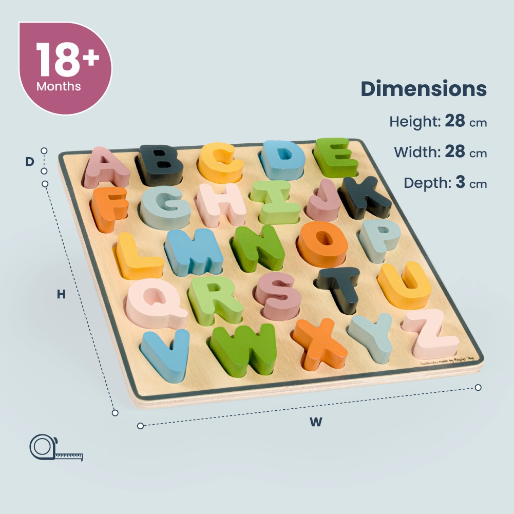 FSC Certified Uppercase ABC Puzzle