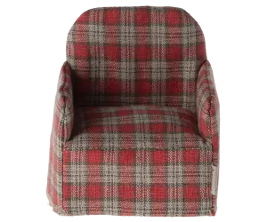 Furniture for Mouse - Chair - Red/Checker