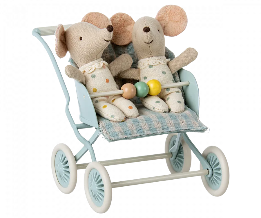 Furniture For Mouse - Stroller - Blue