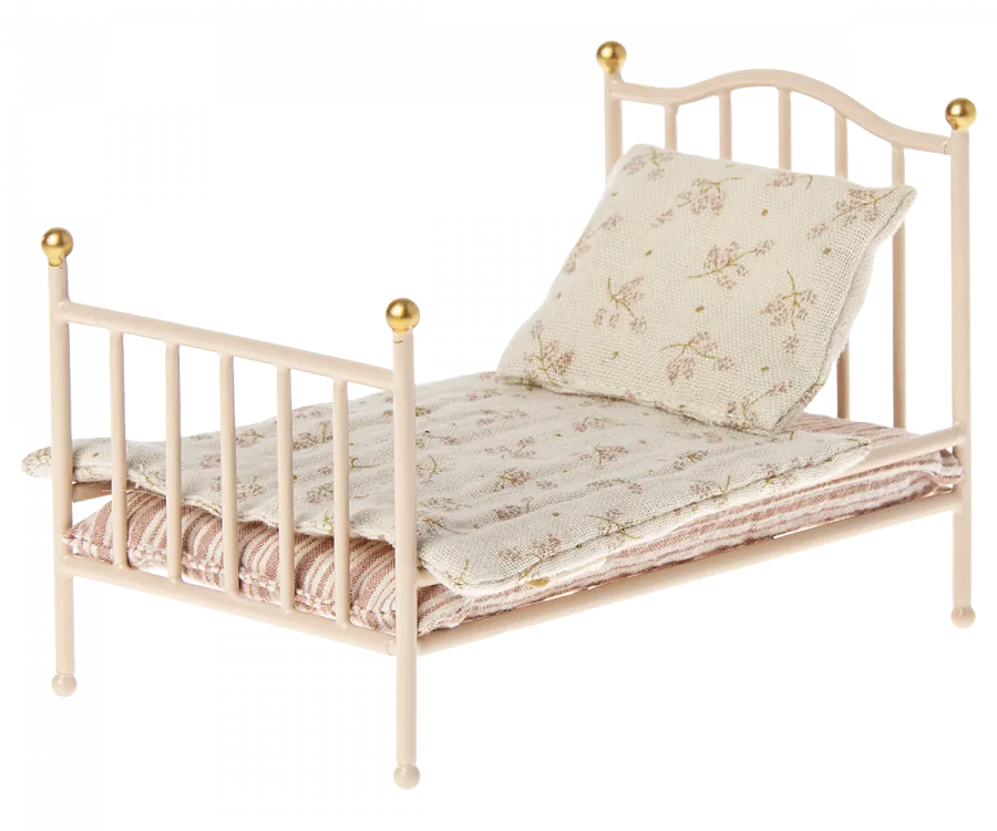 Furniture For Mouse - Vintage Bed - Rose