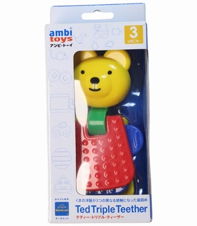 Galt Toys Ted Triple Teether O/S