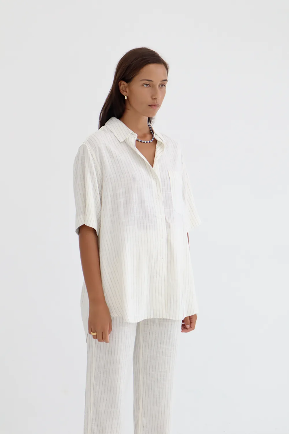 Genevieve Pants White