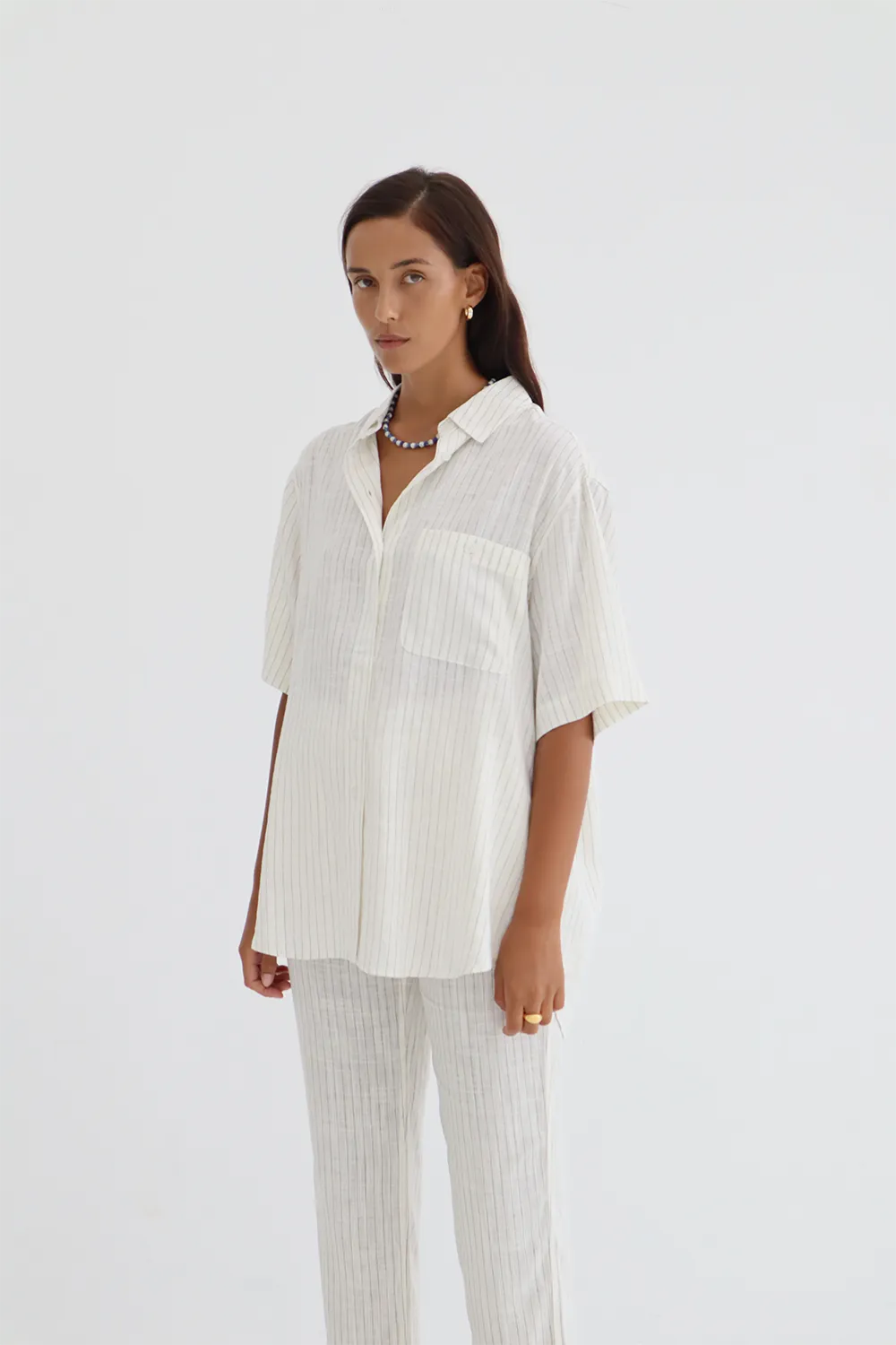 Genevieve Pants White
