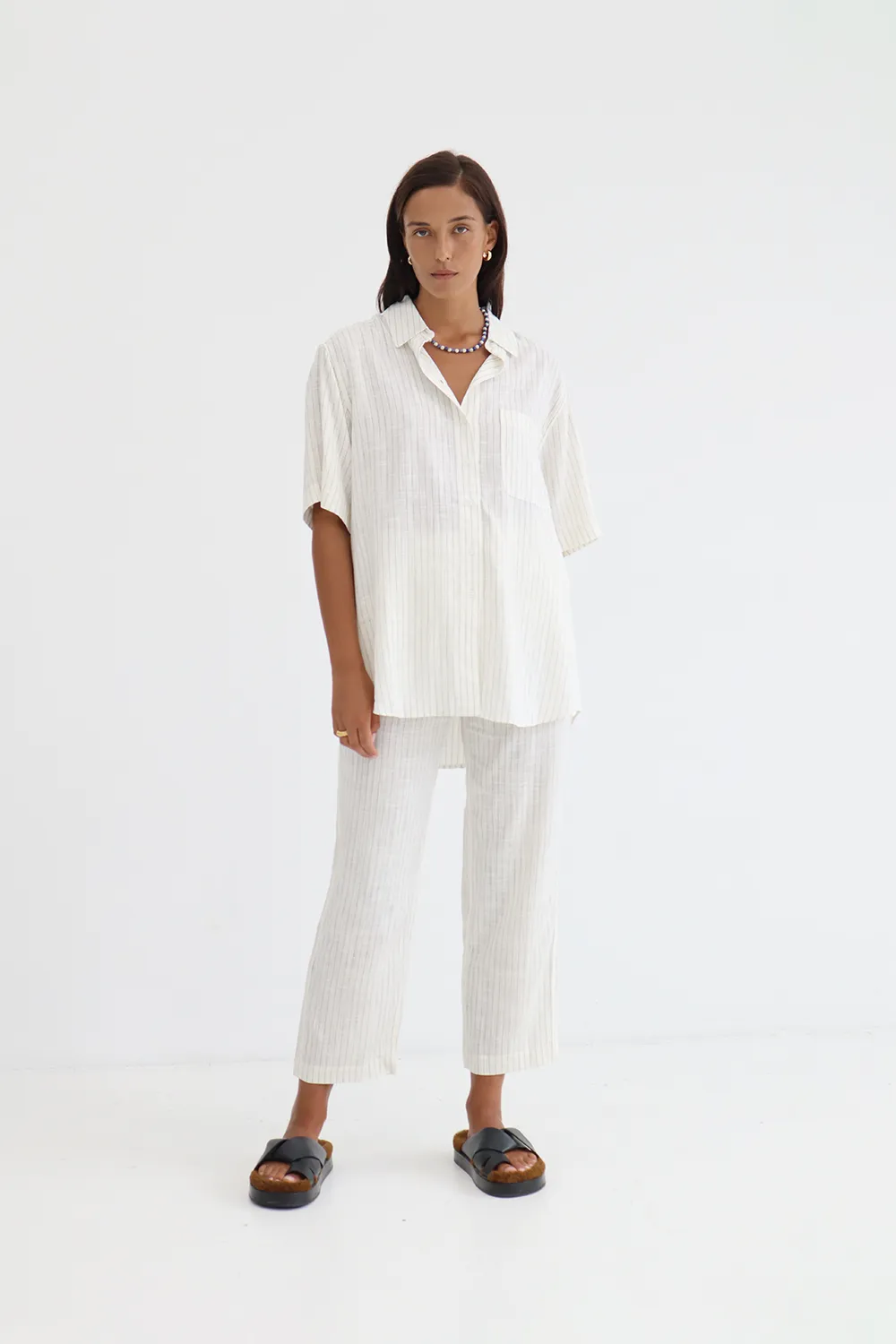 Genevieve Pants White