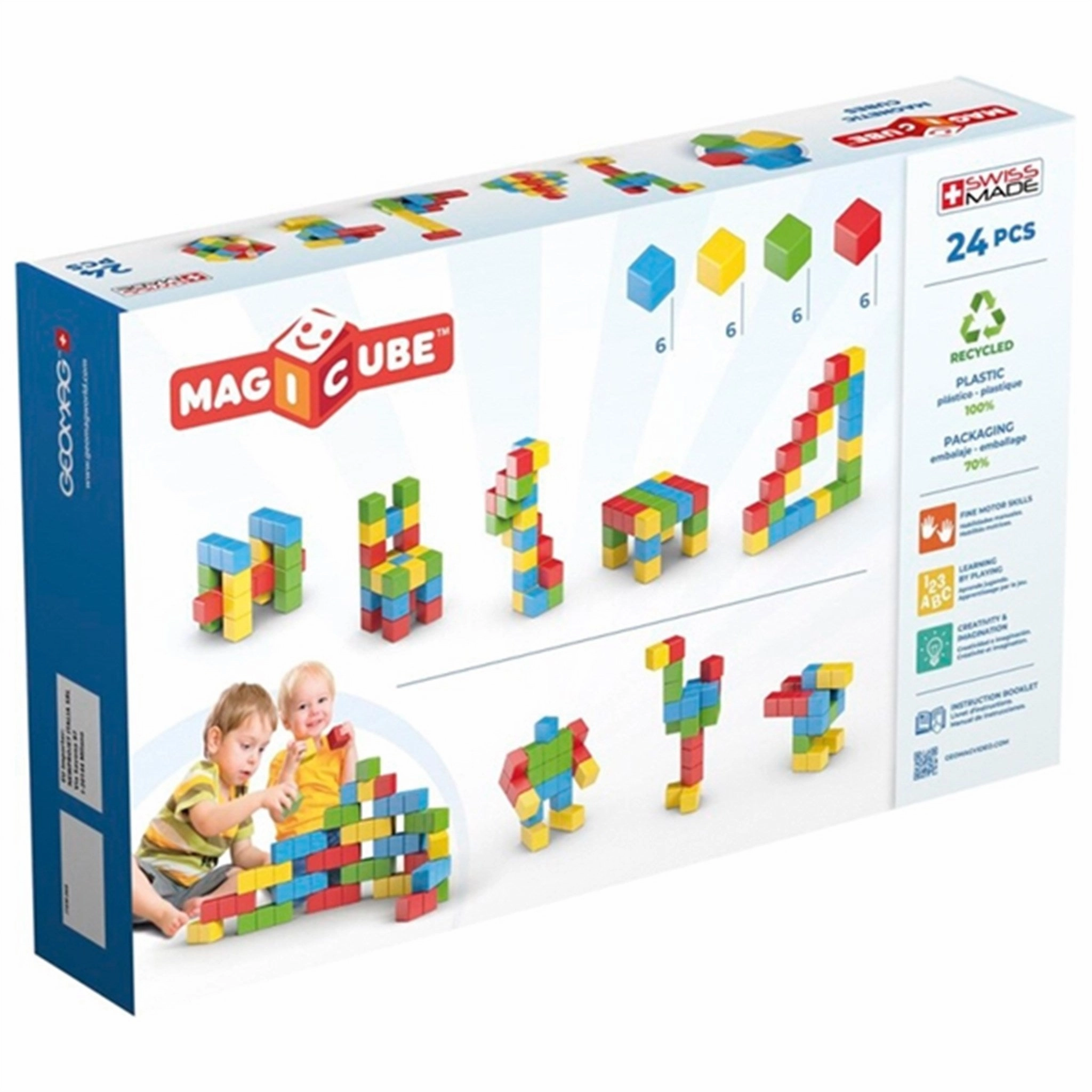 Geomag Magicube Full Color Recycled Try Me 24 pcs