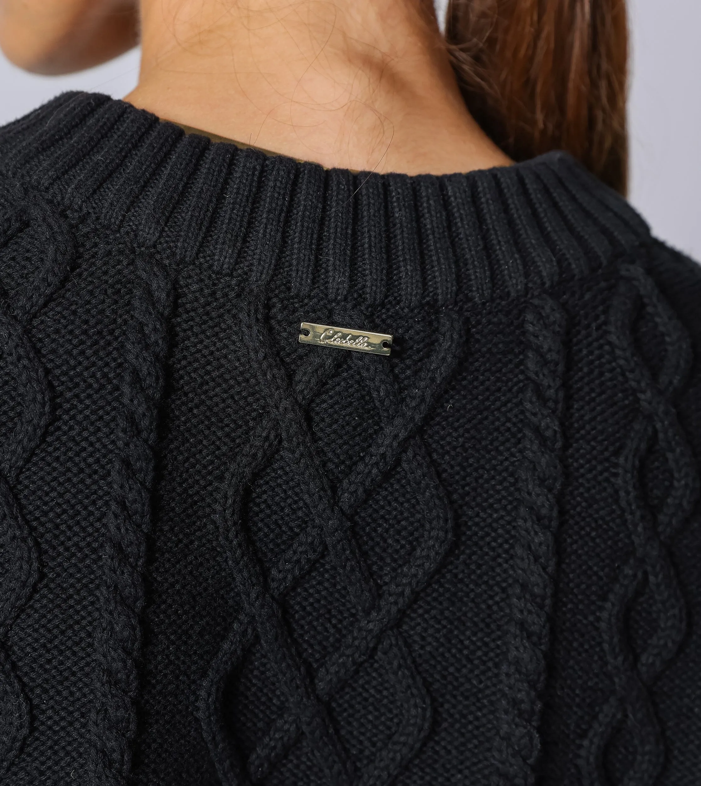Gigi Cropped Sweater Vest | Black