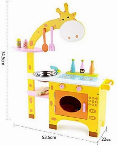 Giraffe Kitchen Educational Wooden Toy