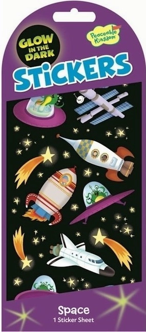 Glow in the Dark Stickers - Space