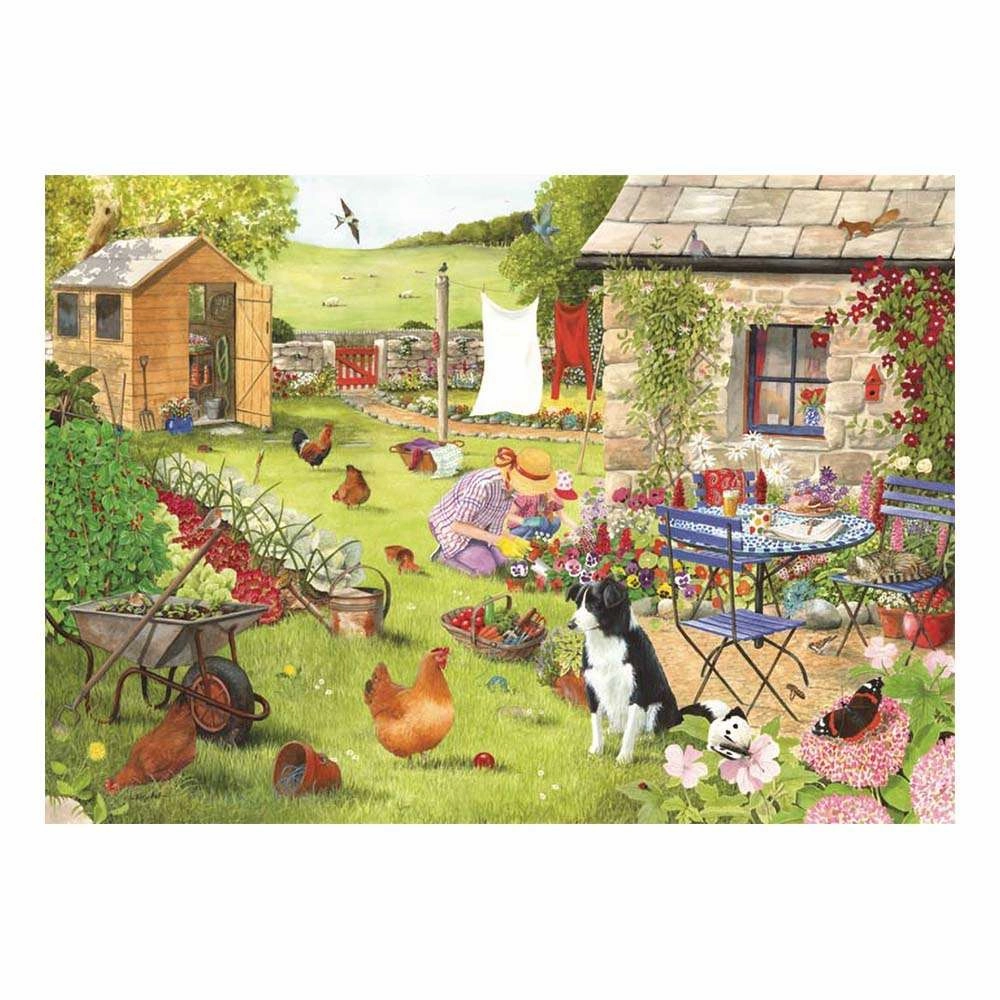 Grandma's Garden - BIG 500 Piece Jigsaw Puzzle