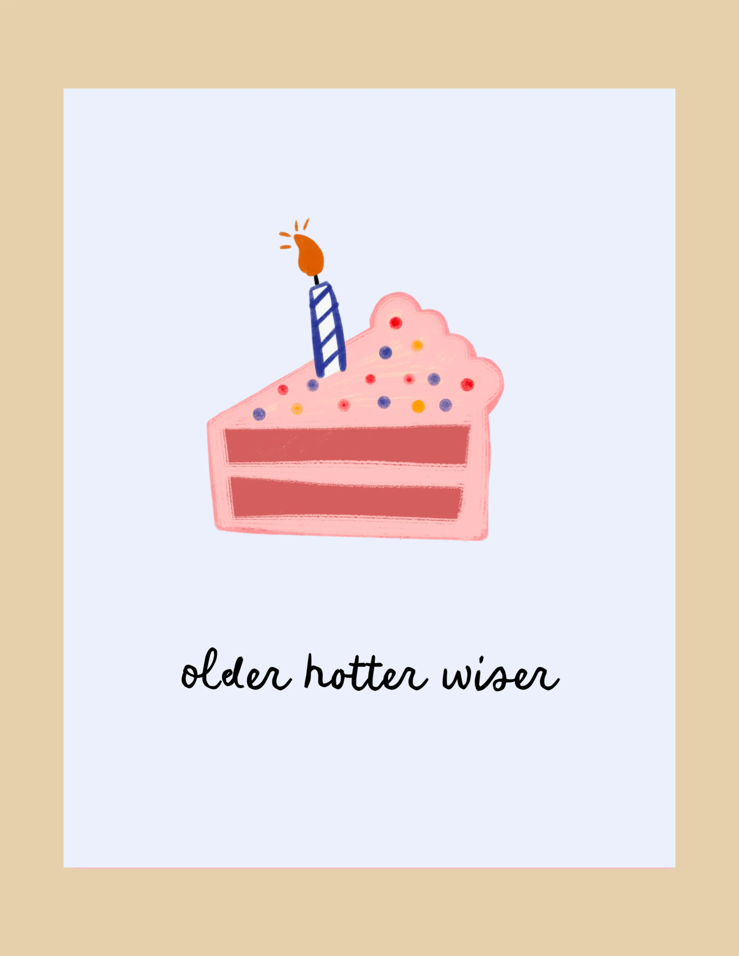 Greeting Card - Older Hotter Wiser