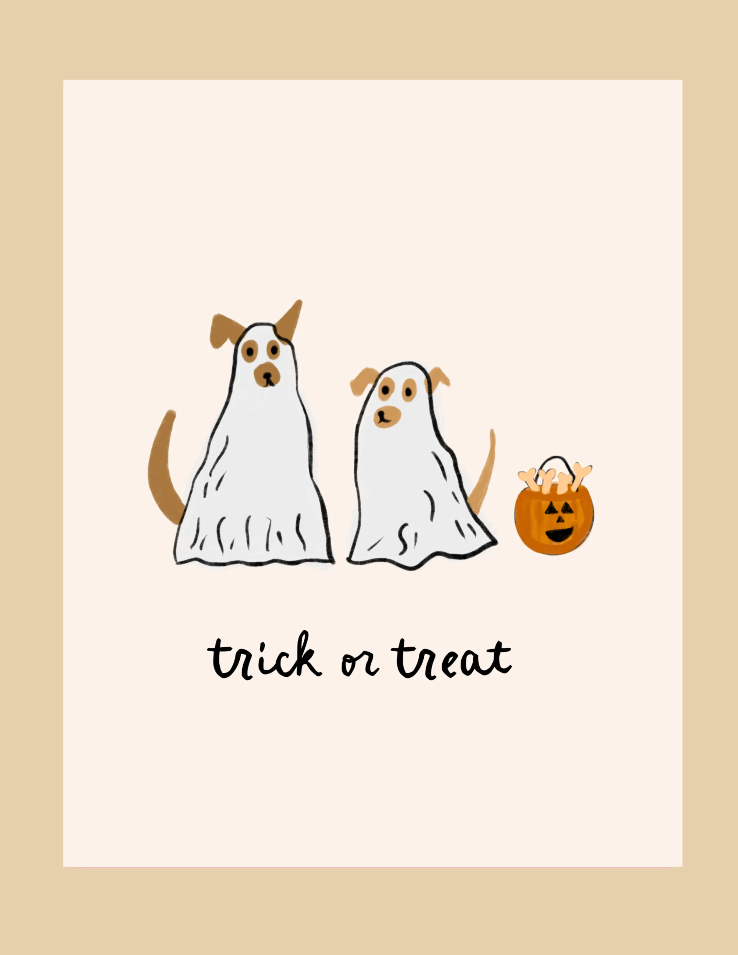 Greeting Card - trick or treat