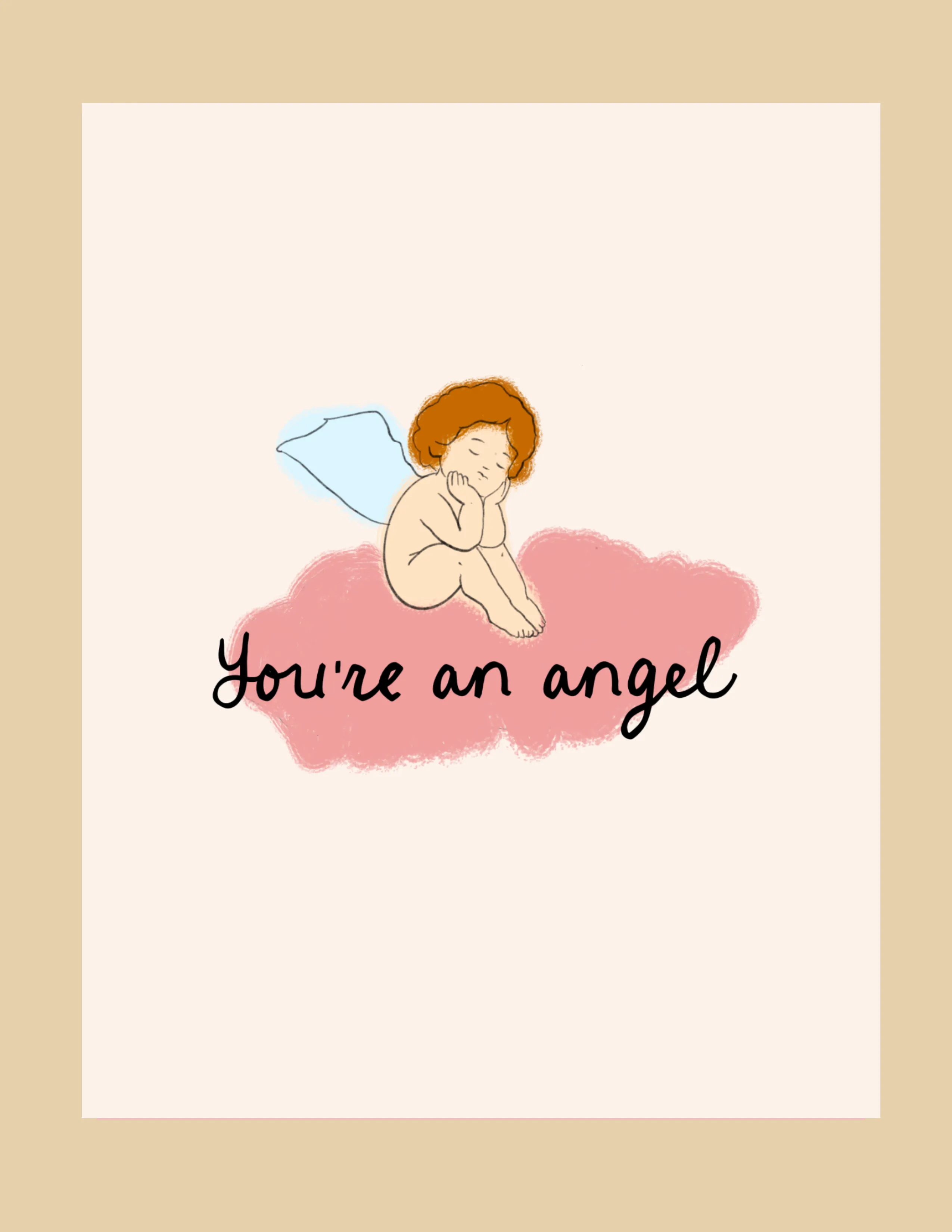 Greeting Card - You're An Angel