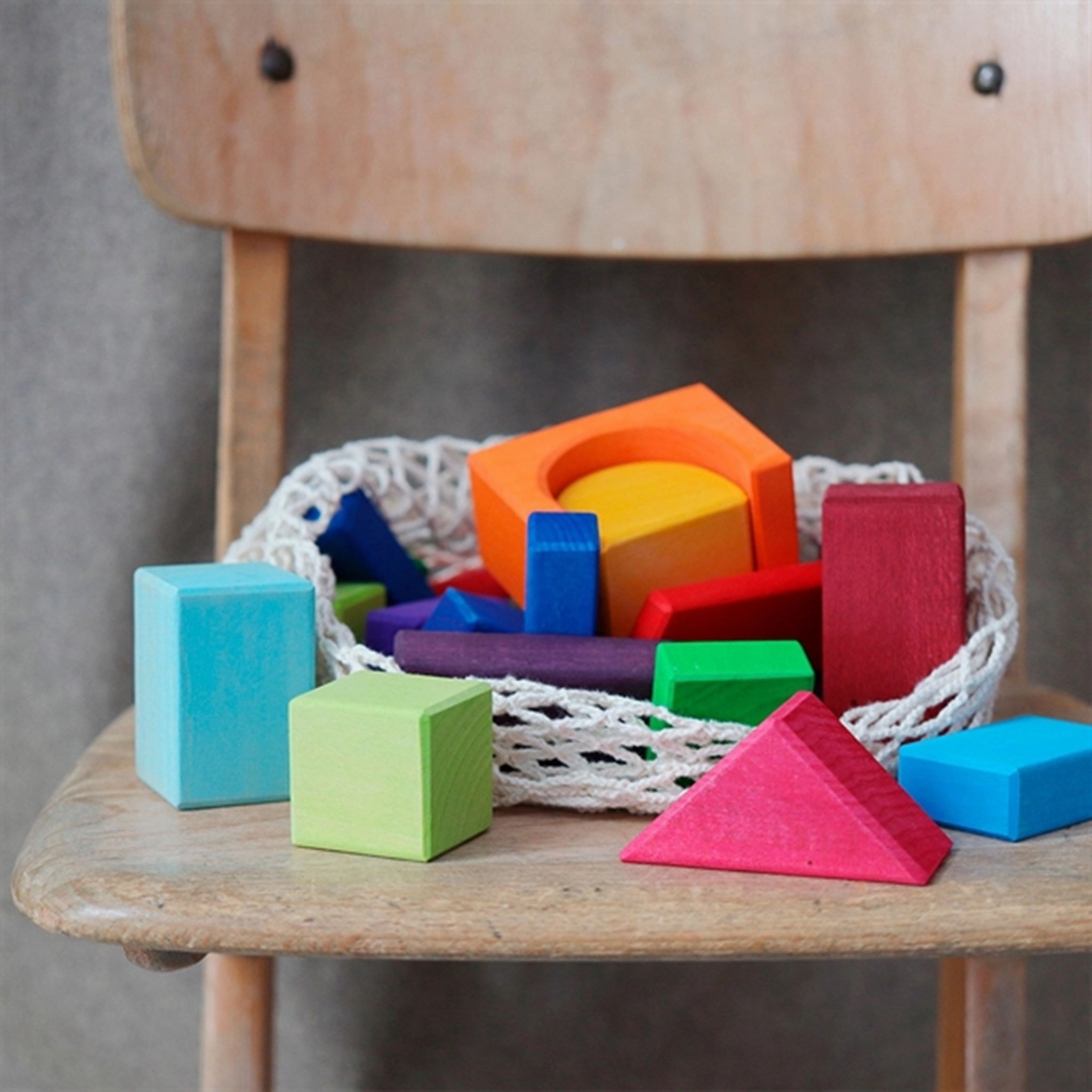 GRIMMS Blocks 30 Colored Geo-Blocks