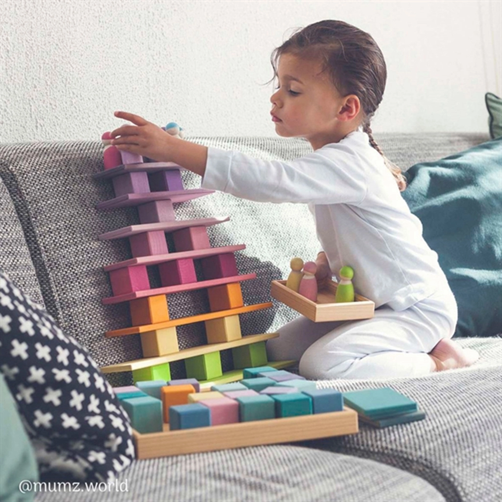GRIMMS Blocks Pastel Mosaic