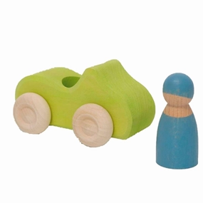 GRIMMS Toy Car Small Convertible Green