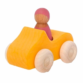 GRIMMS Toy Car Small Convertible Yellow