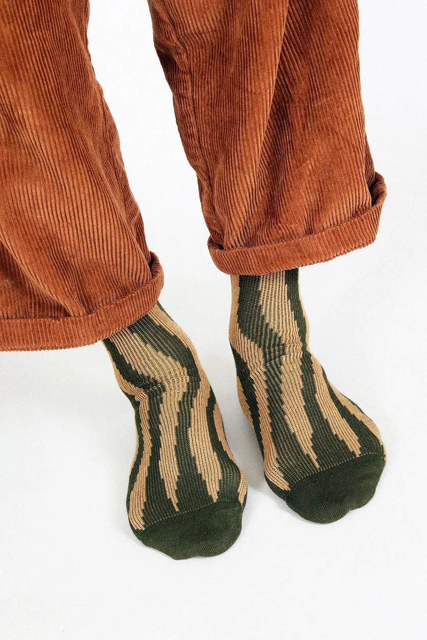Groove - Olive Men's Socks