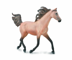 Half Arabian Stallion Dunskin - Deluxe 1:12 Scale
