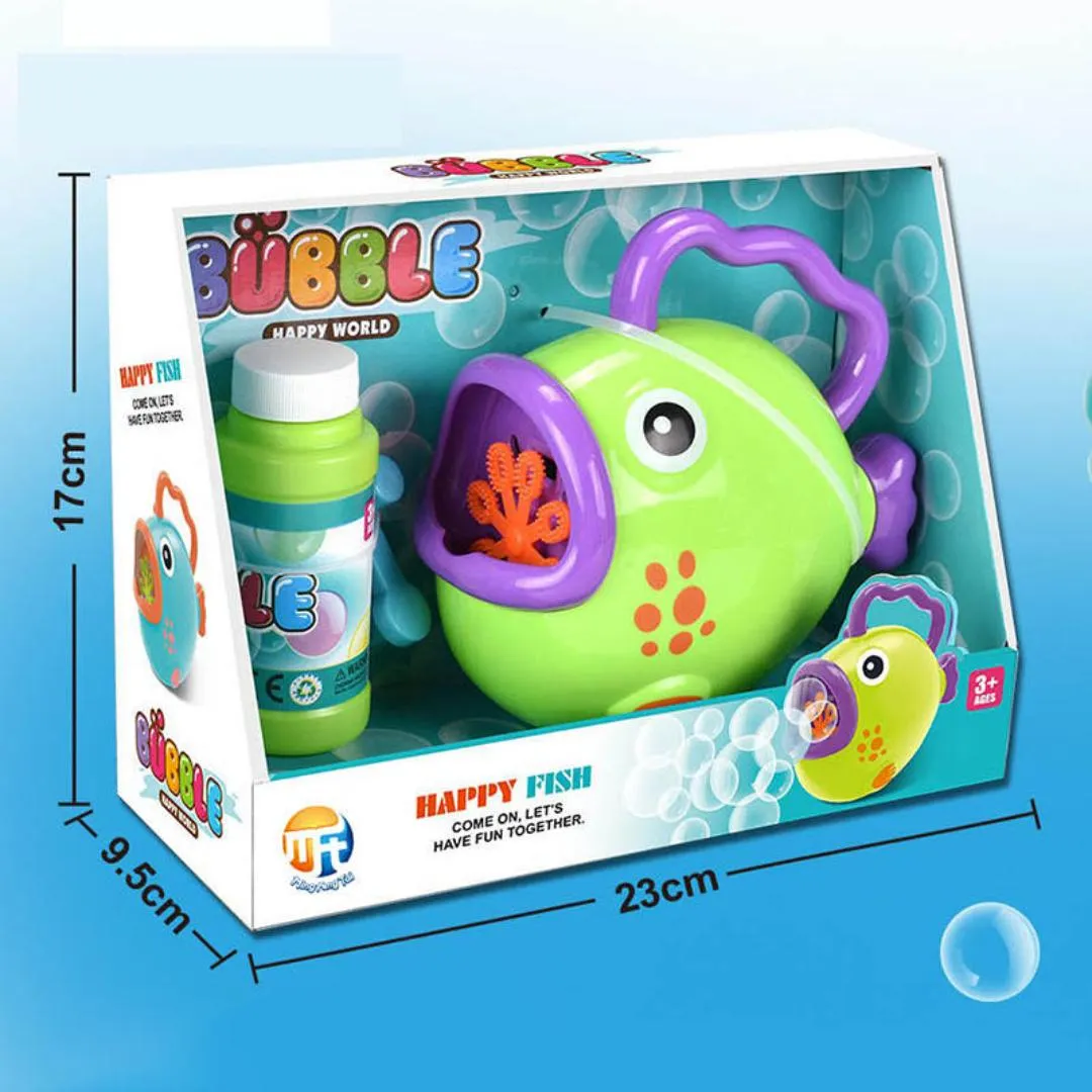 Hand Cranked Fish Bubble Machine Toy Bubble Maker Toys