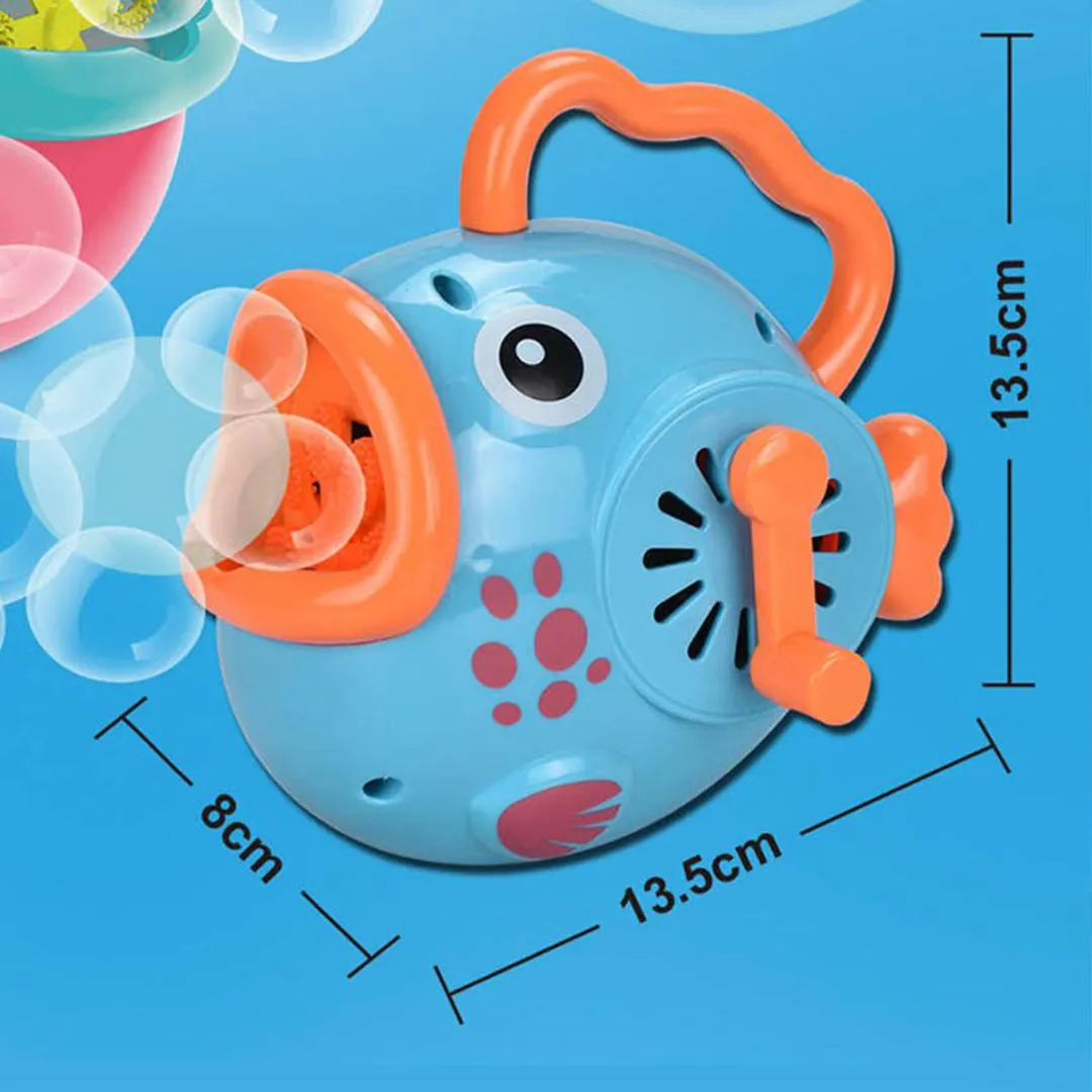 Hand Cranked Fish Bubble Machine Toy Bubble Maker Toys