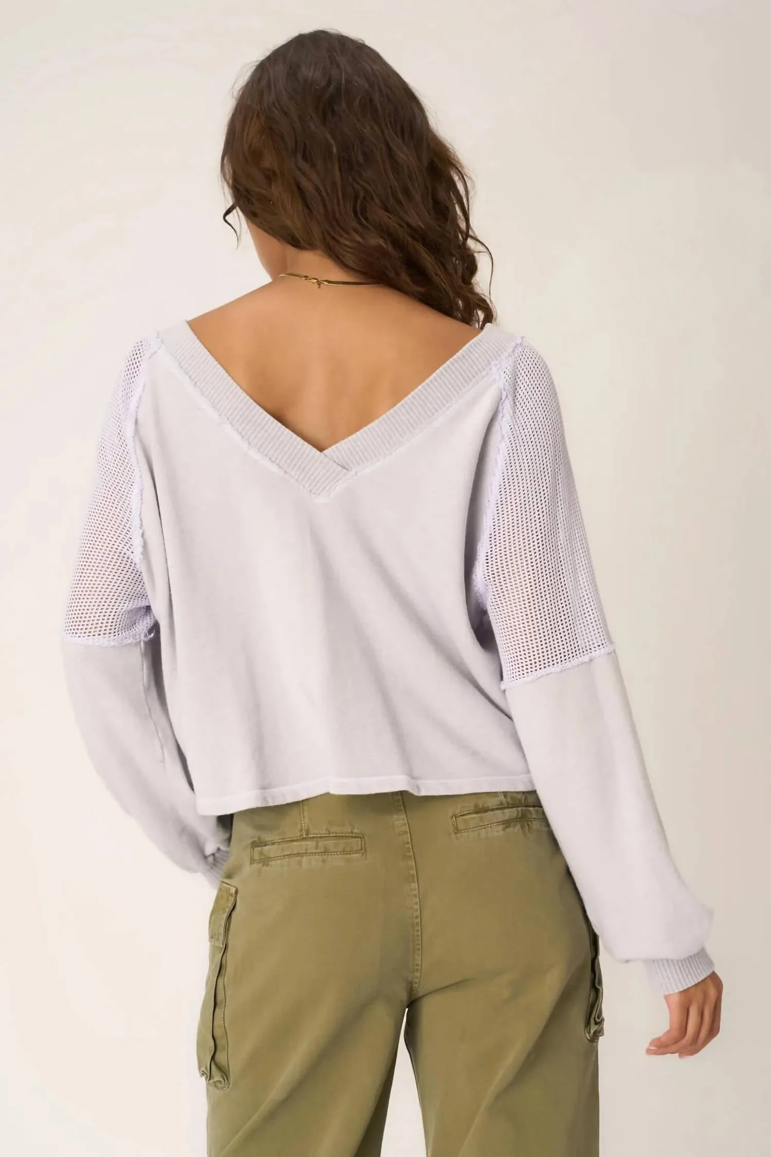 Harley Seamed V-Neck Pullover