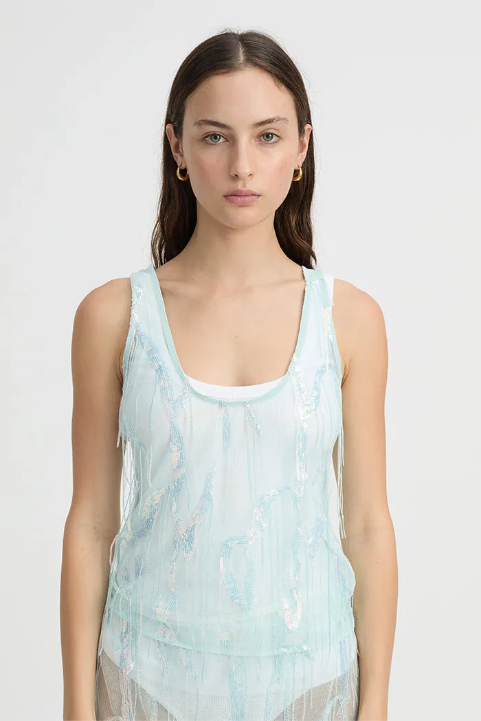 Hazel Tank Turquoise